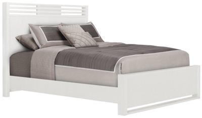 Gianna White Panel Bed