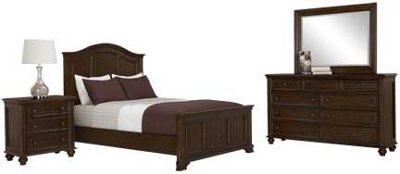 Claire Dark Tone Arched Dresser & Mirror