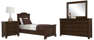 Claire Dark Tone Arched Dresser & Mirror