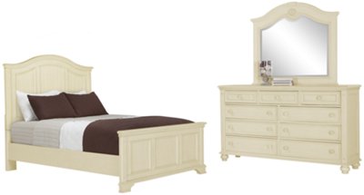Claire2 White Panel Bedroom