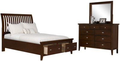 Sao Paolo3 Dark Tone Panel Storage Bedroom