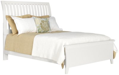 Sao Paolo3 White Panel Bed