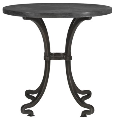 Belgian Oak Stone Round End Table