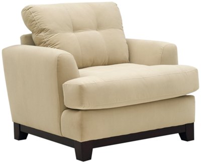 Cindy Lt Beige Microfiber Chair