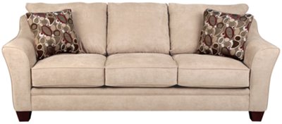 Lt Taupe Microfiber Sofa