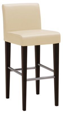 Kyle Lt Beige Bonded Leather 30" Upholstered Barstool