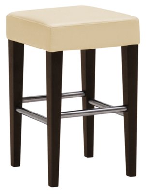 Kayla Lt Beige 24" Bonded Leather Barstool