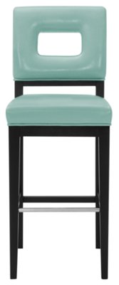 Aspen Lt Blue 30" Bonded Leather Barstool