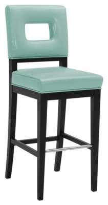Lt Blue 30" Bonded Leather Barstool