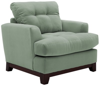 Cindy Teal Microfiber Chair