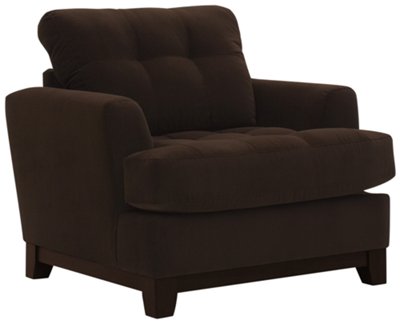 Cindy Dk Brown Microfiber Chair