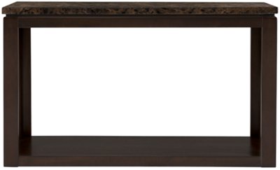 Becca Dark Tone Faux Stone Sofa Table