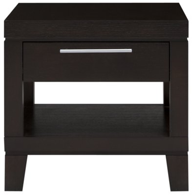 Encore2 Dark Tone Storage Square End Table