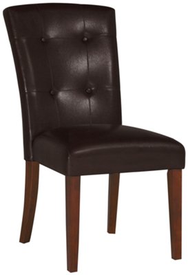 City Lights Dk Brown Upholstered Side Chair
