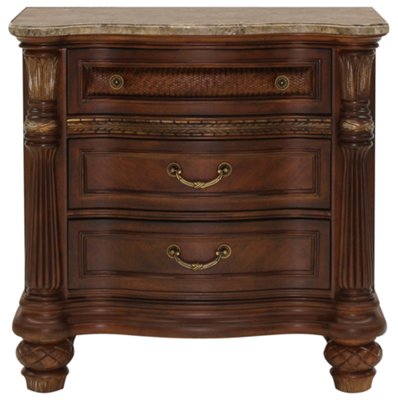Tradewinds Dark Tone Marble Nightstand