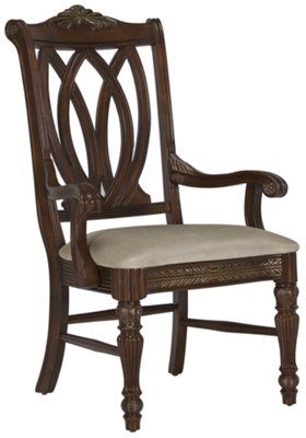 Dark Tone Wood Arm Chair