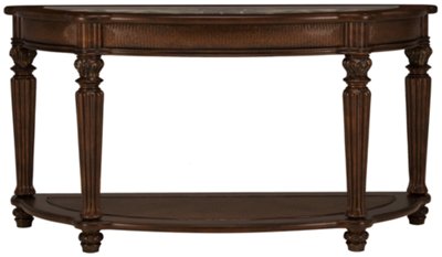 Dark Tone Glass Sofa Table