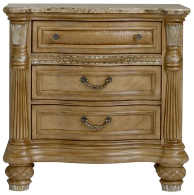 Tradewinds Light Tone Marble Nightstand