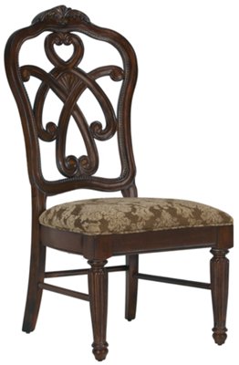 Regal Dark Tone Wood Side Chair