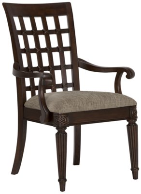 Dark Tone Wood Arm Chair