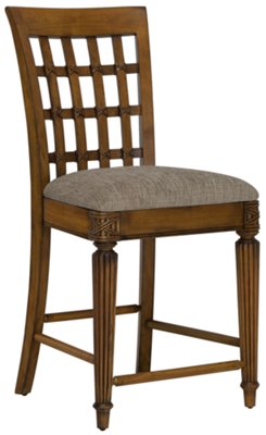 Mid Tone 24" Wood Barstool