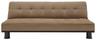 Tisha Dk Taupe Microfiber Futon