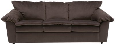 Luci Dk Brown Microfiber Sofa