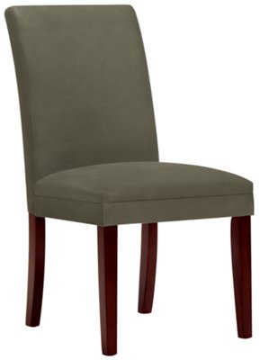 Dk Green Microfiber Upholstered Side Chair