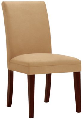 Dk Gold Microfiber Upholstered Side Chair