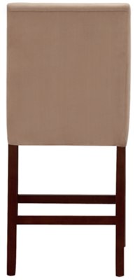 Park Dk Beige Microfiber 24" Upholstered Barstool