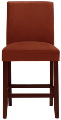 Park Rust Microfiber 24" Upholstered Barstool