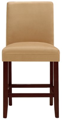 Park Dk Gold Microfiber 24" Upholstered Barstool