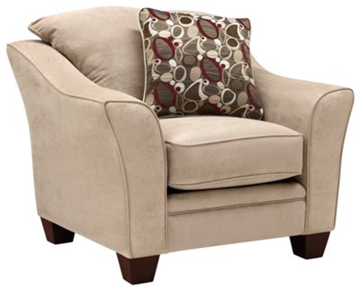 Lt Taupe Microfiber Chair