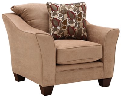 Lt Brown Microfiber Chair