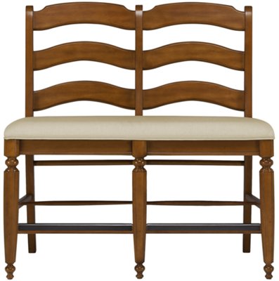 Mid Tone 24" High Dining Bench