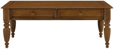 Mid Tone Wood Rectangular Coffee Table