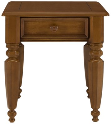 Claire Mid Tone Wood Storage End Table