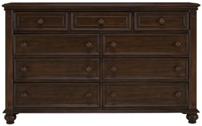 Claire Dark Tone Arched Dresser & Mirror