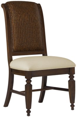 Dark Tone Woven Side Chair