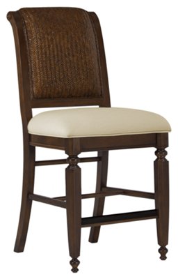 Dark Tone 24" Woven Barstool