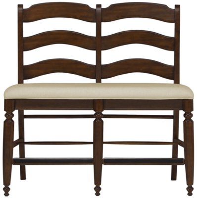 Dark Tone 24" High Dining Bench