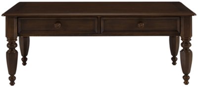 Dark Tone Wood Rectangular Coffee Table