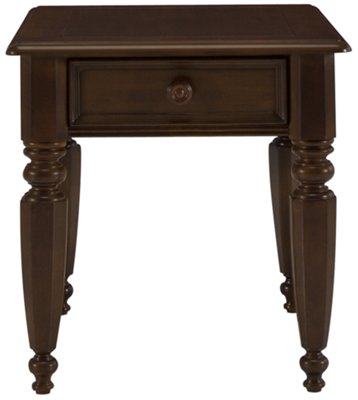 Claire Dark Tone Wood Storage End Table