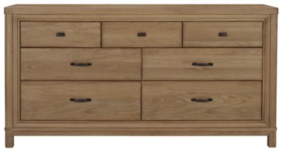Forecast Light Tone Wood Dresser & Mirror