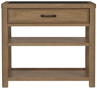 Light Tone Wood Nightstand
