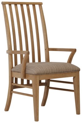 Light Tone Wood Arm Chair