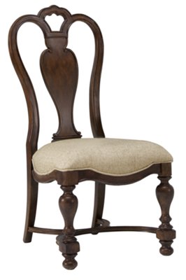 Dark Tone Wood Side Chair