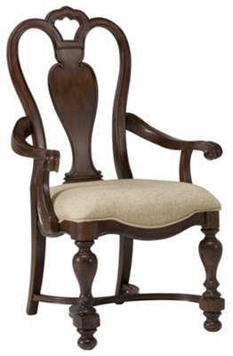 Dark Tone Wood Arm Chair