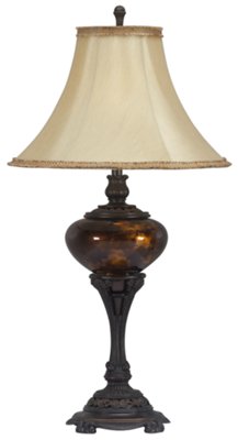 Dk Brown Small Table Lamp