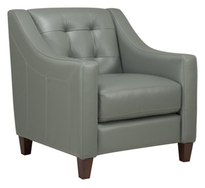 Elise Green Leather Chair
